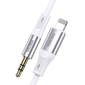 Kaku KSC-891 - Cablu Audio, Lightning la Jack 3.5mm (M) - 1m, Alb - Img 3