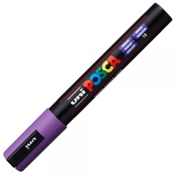 M445 - Marker UNI Posca PC-5M, varf rotund, 1.8-2.5mm, violet - Img 2