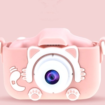 OEM KidsCam 2.0 - Camera Foto/Video pentru copii 2 inch, HD dual lens, silicon roz, - Img 2