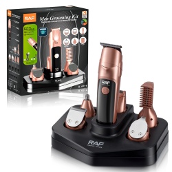 Raf R4021 – Set profesional de ingrijire barbati, aparat de tuns cu lame din otel, 19 accesorii - Img 1
