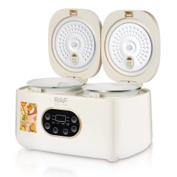 Raf R5419 – Aparat electric multifunctional pentru gatit orez 4L, 800W, 14 functii, 2 compartimente, alb-bej - Img 2