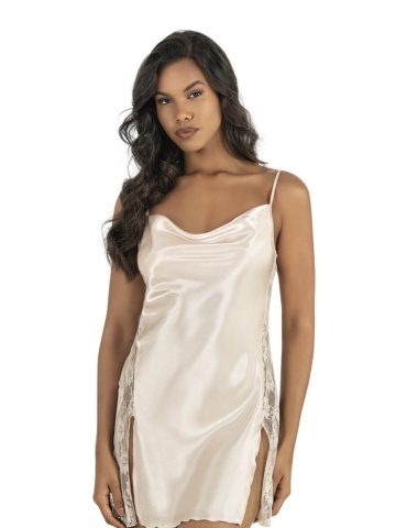 Rochie de noapte Aurora Luxe Divine, Bej deschis - Img 3