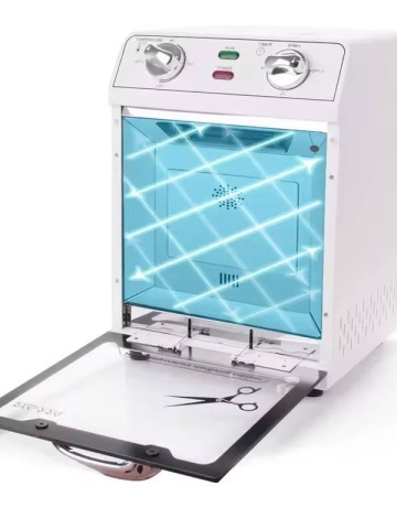 Sterilizator profesional UV Ultra pentru ustensile salon manichiura, coafor, 220 grade, Alb - Img 2
