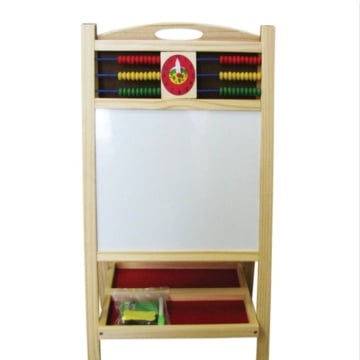 Tabla magnetica educativa cu 2 fete CNX KXM-812, Cu numaratoare + 4 markere, Alb-Verde - Img 1