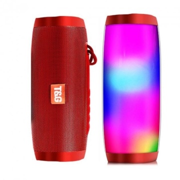 TG317 -Boxa Portabila Bluetooth Radio Lumini MP3 TF/USB-A, Rosu - Img 1