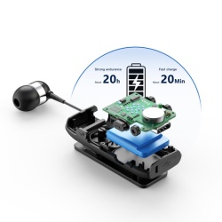 XO BE37 – Casti wireless In Ear BT 5.2, 140mAh, afisaj digital, negru - Img 5
