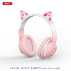XO BE38 – Casti wireless On Ear BT 5.3, 300mAh, roz - Img 5