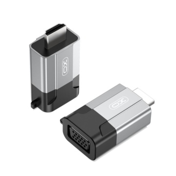 XO GB014 - Adaptor Audio si Video, HDMI la VGA, 1080p, Gri - Img 3