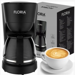 Aparat de facut cafea 600W, Floria ZLN9273, 1.2L, oprire automata, anti-picurare, negru - Img 4