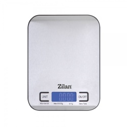 Cantar alimentar digital Zilan ZLN2984, 5kg din inox, gri - Img 3