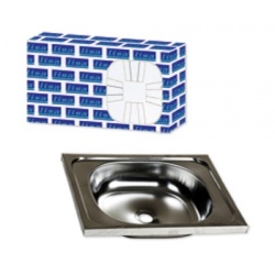 Chiuveta inox o cuva ZILAN Z-INOX, 40x50cm, fara baterie, racord flexibil inclus, ZLN0148, argintiu - Img 2