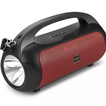 F311 - Boxa Radio Portabil, Incarcare Solara, Lanterna, Bluetooth, Card, USB-A, AUX, Rosu - Img 1