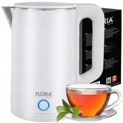 Fierbator electric Floria ZLN4920 – 2L, 1500W, alb, perete dublu, auto-oprire, protectie supraincalzire - Img 3