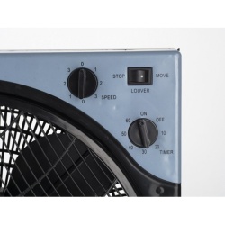 Floria ZLN2355 – Ventilator patrat 30 cm, 40W, 3 trepte viteza, timer, unghi reglabil, negru - Img 3