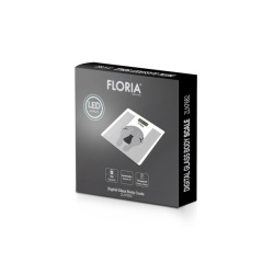 Floria ZLN7682 – Cantar corporal electronic sticla securizata 150kg, display LCD, gri - Img 3