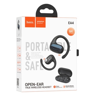 Hoco EA4 - Casti Wireless, Ear Buds, Bluetooth 5.3, On-Ear, Noise Cancelling, 500mAh, Negru - Img 2