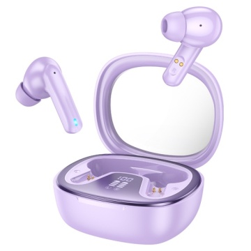 Hoco EQ6 - Casti Wireless, Ear Buds, Bluetooth 5.3, 180h StandBy, 320mAh, Shadow, Violet - Img 1