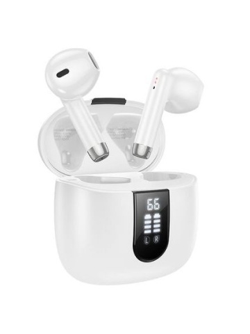 Hoco EW36 - Casti Wireless, Ear Buds, Bluetooth 5.3, 150h StandBy, 400mAh, Melody, Alb - Img 2