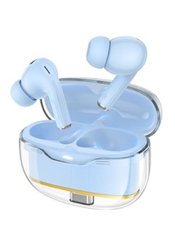 Hoco EW54 - Casti Wireless, Ear Buds, Bluetooth 5.3, Baterie 300mAh, Rayo, Albastru - Img 3