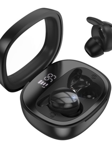 Hoco EW65- Casti Wireless, Ear Buds, Bluetooth 5.3, 180h StandBy, Noise Cancelling, 500mAh, Negru - Img 2