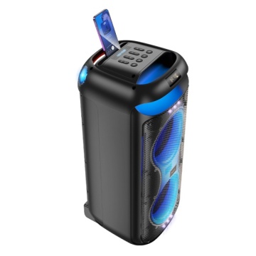Hoco HA13 Max - Boxa Portabila, 2x60W, 2 microfoane Wireless, TF card, USB-A, Negru - Img 2