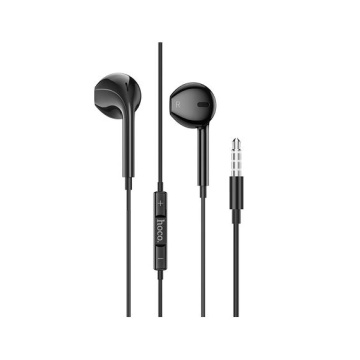 Hoco M101 - Casti cu Fir, In Ear, 3.5mm, 1.2m, Mic & Volume Key, HiFi, Negru - Img 2