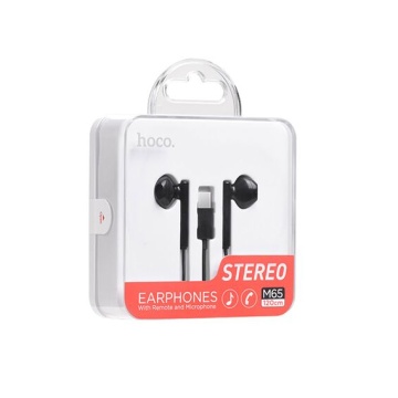 Hoco M65 - Handsfree, In Ear, USB-C, 1.2m, Driving, Negru - Img 1
