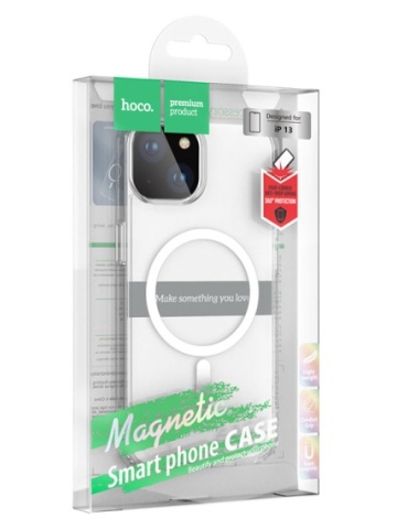 Husa Hoco - iPhone 13 - MagSafe, ShockProof, Transparent - Img 2