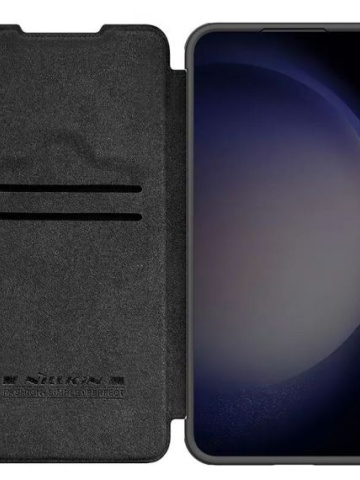 Husa Nillkin, Galaxy S24, Qin Leather, PC Leather, Negru - Img 2