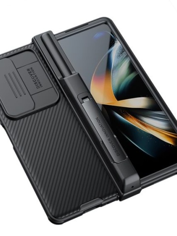 Husa Nillkin, Galaxy Z Fold 4, CamShield Pro, TPU, Negru - Img 4