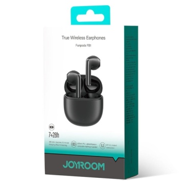 Joyroom JR-FB1 - Casti Wireless, Ear Buds, Bluetooth 5.3, StandBy, 400mAh, Husa Silicon, Negru - Img 1