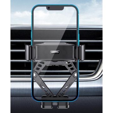 Kaku KSC-1156 - Suport Auto, montaj Ventilatie, cleme laterale, 360°, AutoGravity, PullClip, Negru - Img 8