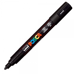 M1505 - 4 Markere UNI Posca Culori Intense pc-3m, Varf rotund, 0.9-1.3mm - Img 5