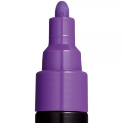 M445 - Marker UNI Posca PC-5M, varf rotund, 1.8-2.5mm, violet - Img 3