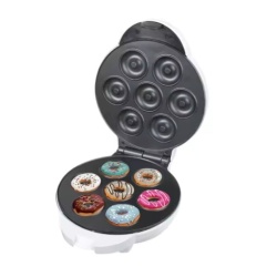 Raf R582 – Aparat electric pentru facut gogosi, 850W, 7 forme, control temperatura, antiaderent, alb, 20x24x30 cm - Img 2