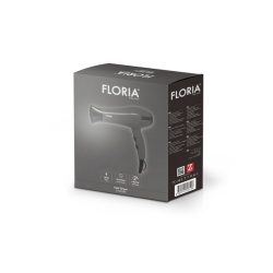 Uscator de par Floria ZLN8986, 1800W, 3 trepte temperatura, 2 trepte viteza, jet aer rece, concentrator, gri - Img 3