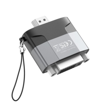 XO GB013 - Adaptor Audio si Video, HDMI la DVI, 1080p, Gri - Img 2