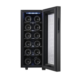 Zilan ZLN4681 – Frigider pentru vinuri 33L, 12 sticle, iluminare interioara, 50W, negru - Img 5