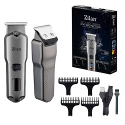 Zilan ZLN8634 – Aparat de tuns 5 in 1, rezistent la apa IPX7, autonomie 180 min, LED, negru - Img 2