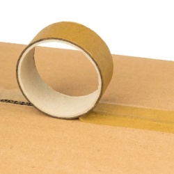 Banda adeziva din hartie pentru ambalare 48mm x 50m, adeziv cauciuc natural, B1412 130-1959, kraft - cutie 36 buc - Img 2