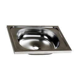 Chiuveta inox o cuva ZILAN Z-INOX, 40x50cm, fara baterie, racord flexibil inclus, ZLN0148, argintiu - Img 1