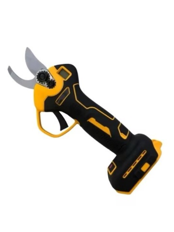 DO193 - Foarfeca electrica cu ecran digital pentru afisarea numarului de taieri si procentajului bateriei, 2 acumulatori 24V pentru taierea crengilor, curatarea copacilor si vitei de vie, cu lada de depozitare, negru/galben - Img 4