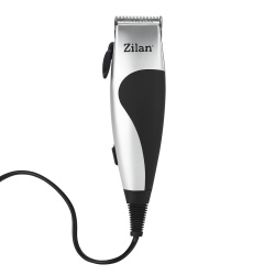 Floria ZLN0443 – Aparat de tuns păr, 10W, 4 accesorii, lame inox, argintiu/negru - Img 1
