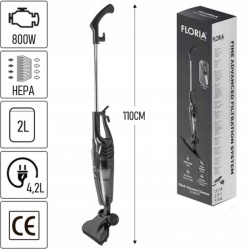Floria ZLN8191 – Aspirator vertical 2 in 1 fara sac 800W Negru - Img 3