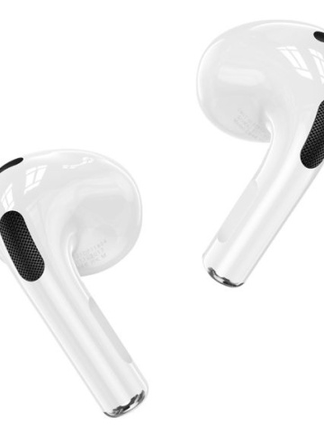 Hoco EW46 - Casti Wireless, Ear Buds, Bluetooth 5.3, Cat Case, 150h StandBy, 300mAh, Gri - Img 2