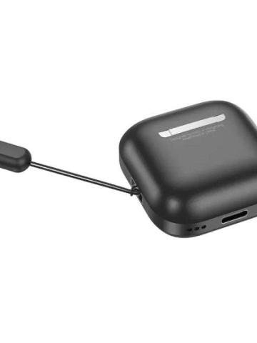 Hoco EW53 - Casti Wireless, Ear Buds, Bluetooth 5.3, Baterie 150h StandBy, 250mAh, Lanyard, Lucky, Negru - Img 2