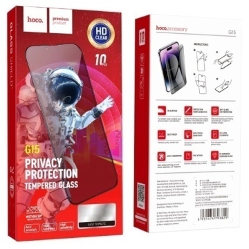 Hoco G15 - Folie protectie privacy pentru APPLE iPhone 11 / Xr, Glass Guardian, [10 buc] - Img 2