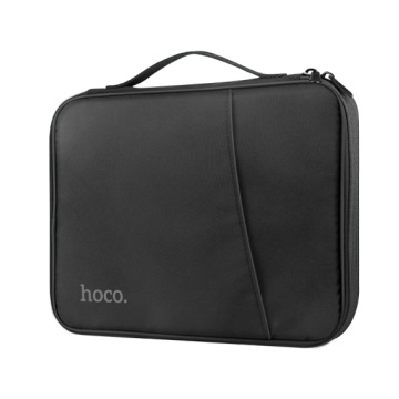 Hoco GT2 - Geanta pentru laptop 12.9", din material textil, cu microfibra, Simple Series, Negru - Img 2