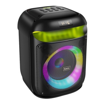 Hoco HA13 - Boxa Portabila, BT, 1x60W, 2 microfoane Wireless, TF card, USB, Negru - Img 3