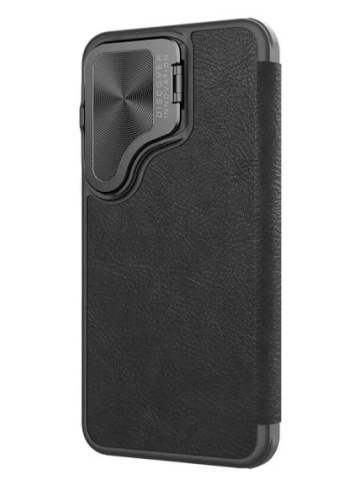 Husa Nillkin, Galaxy S24, Qin Leather, PC Leather, Negru - Img 3